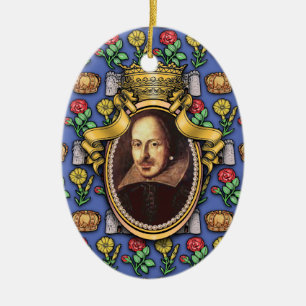 William Shakespeare Julgransprydnad Keramik