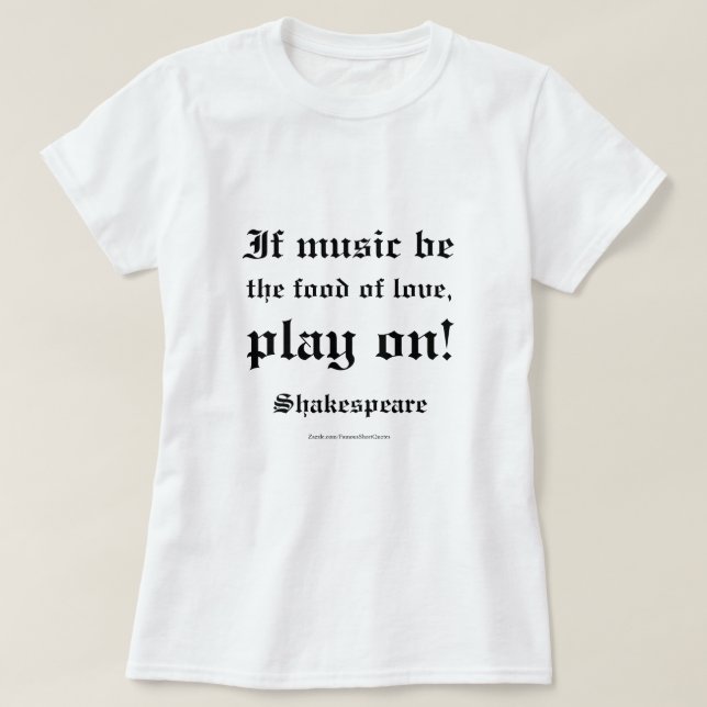 William Shakespeare Kärlekskvot L3 Tee (Design framsida)