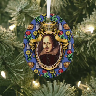 William Shakespeare Metallprydnad Julgransdekoration