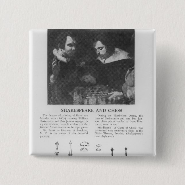 William Shakespeare och Ben Jonson Knapp (Framsida)