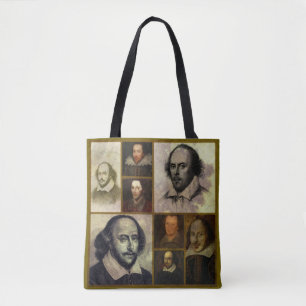 William Shakespeare Polyester Tote Tygkasse