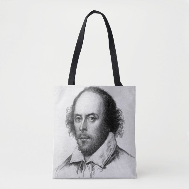 William Shakespeare Polyester Tote Tygkasse (Framsida)