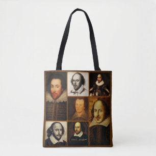 William Shakespeare Polyester Tote Tygkasse