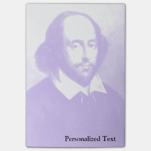 William Shakespeare Pop Art Porträtt Post-it Block