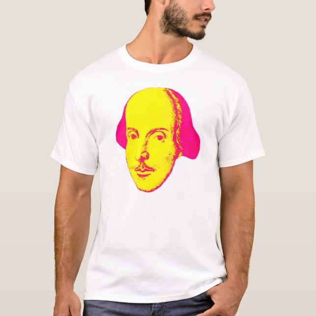 William Shakespeare Pop-Konst T-tröja Tee (Framsida)