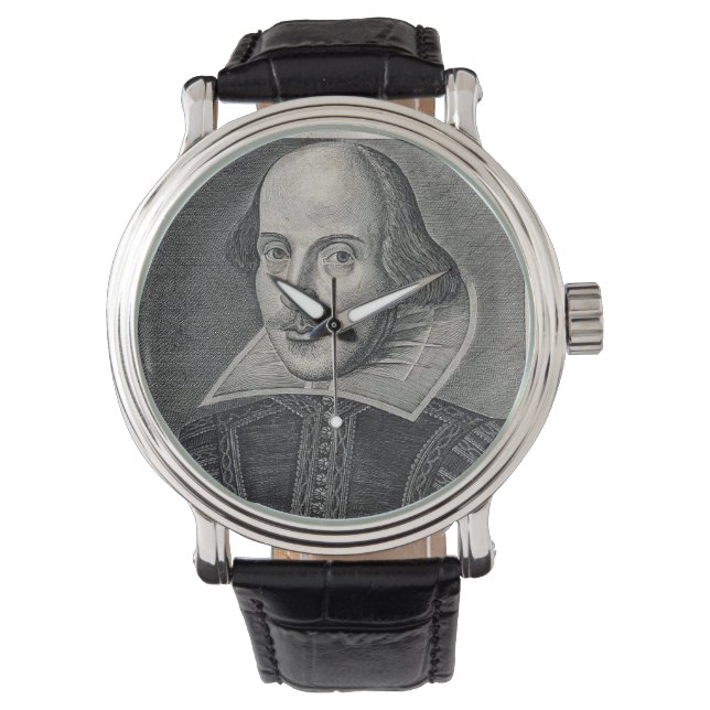 William Shakespeare Porträtt Armbandsur (Framsida)