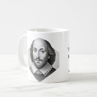 William Shakespeare porträtt Hamlet illustration Kaffemugg