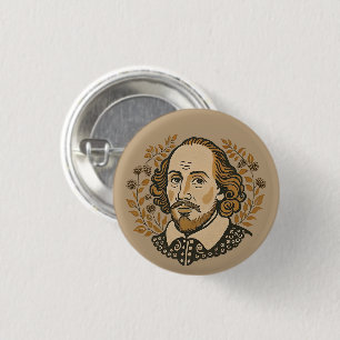 William Shakespeare porträtt illustration QUOTE Knapp