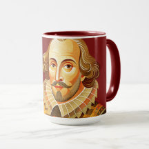 William Shakespeare porträtt illustration to BE el