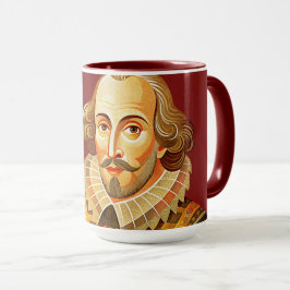 William Shakespeare porträtt illustration to BE el Mugg