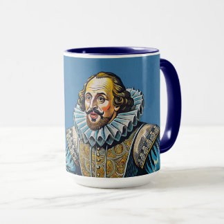 William Shakespeare porträtt illustration to BE el Mugg