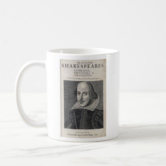 William Shakespeare porträtt Kaffemugg (Vänster)