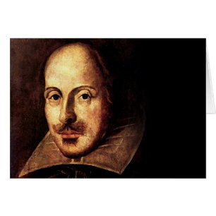 William Shakespeare porträtt OBS Kort