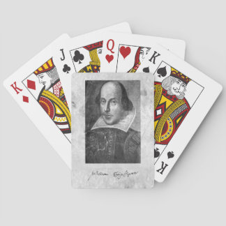 William Shakespeare Porträtt och Namnteckning kort Casinokort