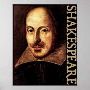 William Shakespeare Porträtt Poster