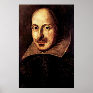 William Shakespeare Porträtt Poster