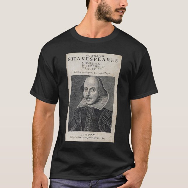 William Shakespeare Porträtt Tee (Framsida)