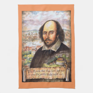 William Shakespeare porträttkökshandduk Kökshandduk