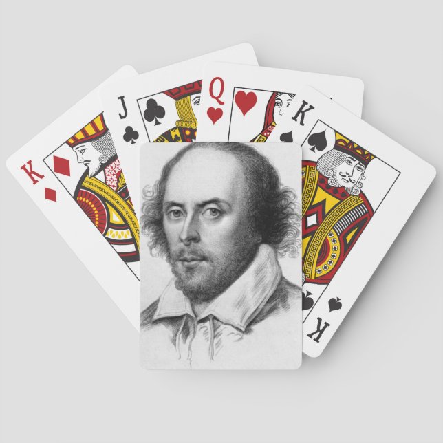 William Shakespeare Porträttkort Spelkort (Baksidan)