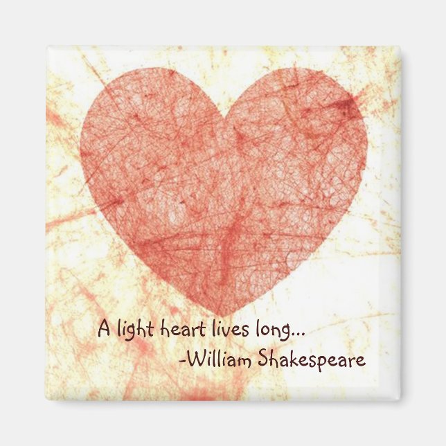 William Shakespeare Quote Magnet (Framsidan)