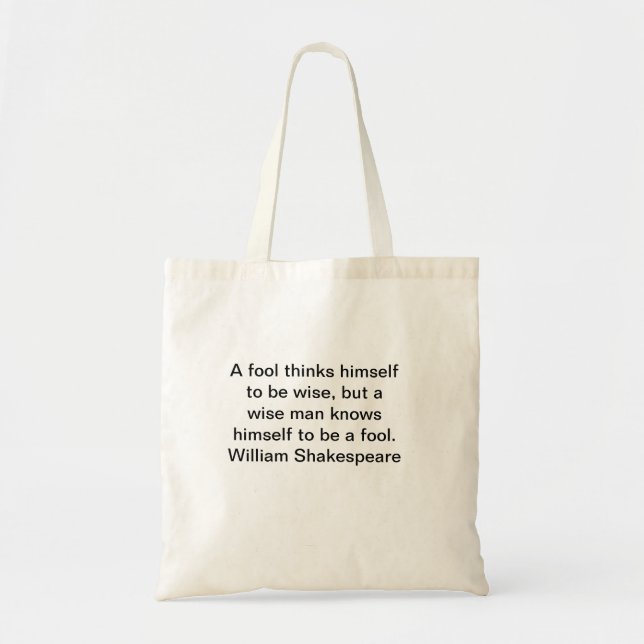 William Shakespeare Quotes Tote bags Tygkasse (Framsidan)