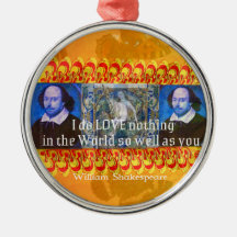 William Shakespeare Romantic KÄRLEK Quote