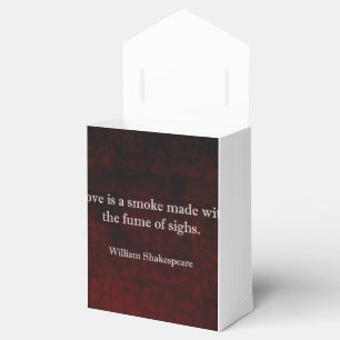 William Shakespeare Romeo och Juliet KÄRLEK Quote Presentaskar