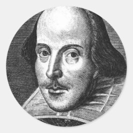 William Shakespeare Runt Klistermärke