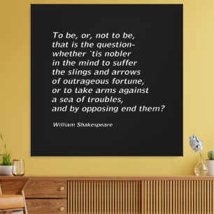 William Shakespeare`s `Hamlet` Canvastryck
