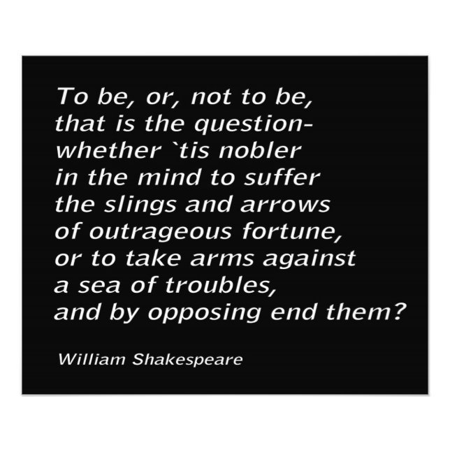 William Shakespeare`s `Hamlet` Fototryck (Framsidan)