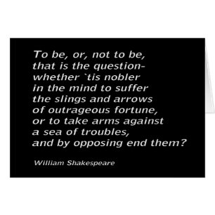 William Shakespeare`s `Hamlet` Hälsningskort