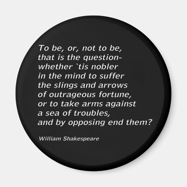 William Shakespeare`s `Hamlet` Magnet (Framsidan)