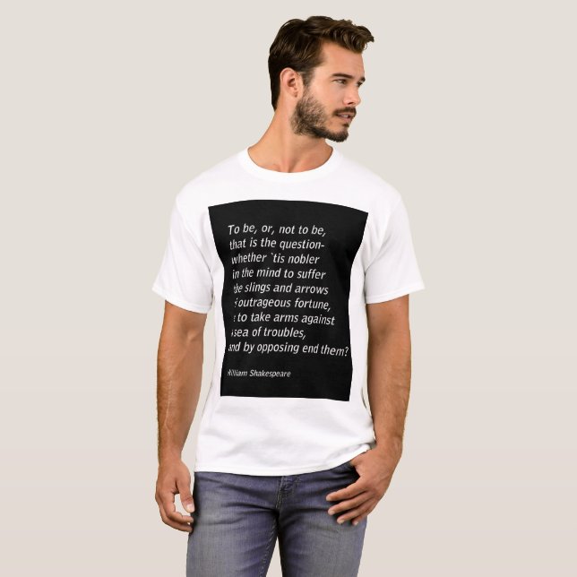 William Shakespeare`s `Hamlet` Tröja (Hel framsida)