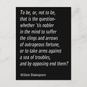 William Shakespeare`s `Hamlet` Vykort