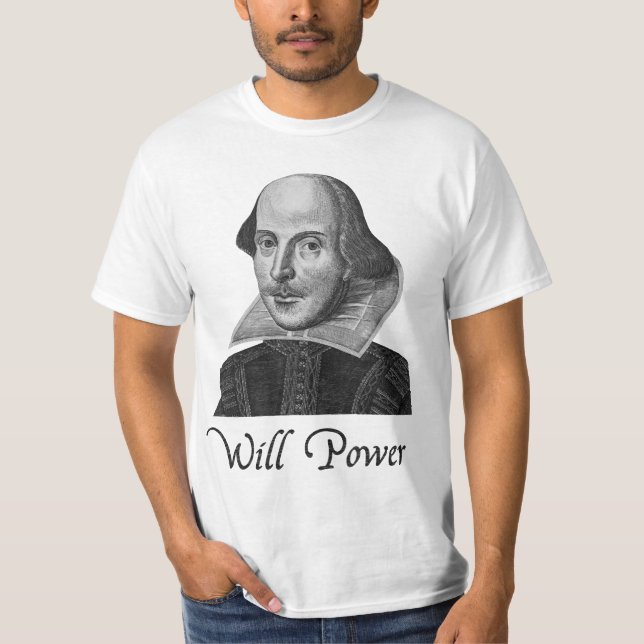 William Shakespeare ska driver Tee Shirt (Framsida)