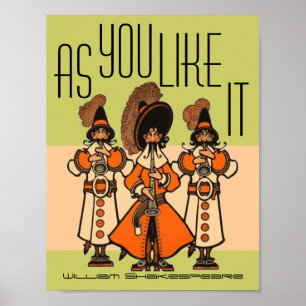 William Shakespeare, som du gillar det den MossGrn Poster