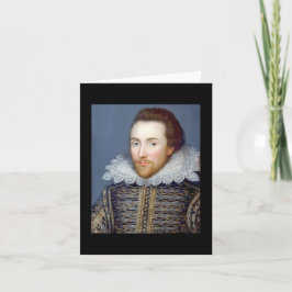 William Shakespeare Theme Note Card Kort
