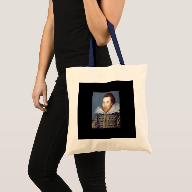 William Shakespeare Theme Tote Bag Tygkasse (Framsida (produkt))
