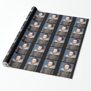 William Shakespeare Theme Wrapping Papper Presentpapper