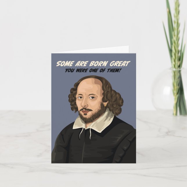William Shakespeare Vissa är Underbara födelsedage Kort (Framsida)