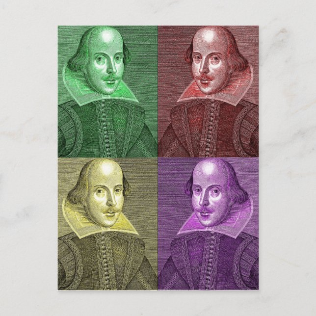 William Shakespeare Vykort (Framsida)