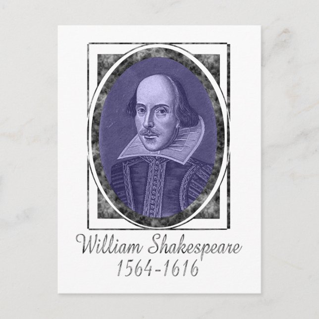 William Shakespeare Vykort (Framsida)