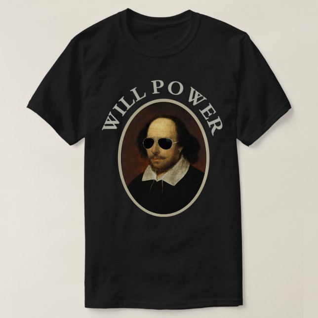 William Shakespeare Will ArtPositive Quote T Shirt (Design framsida)