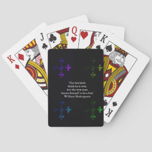 William Shakespeare Wisdom Quotation Say Casinokort
