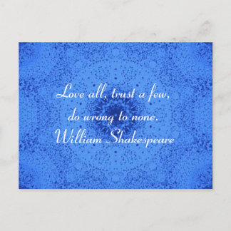 William Shakespeare Wisdom Quotation Say Vykort