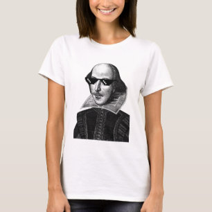 William Shakespeare with Shades Women's T Shirt