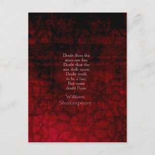William Shakespeares berömda kärlekskvot Vykort