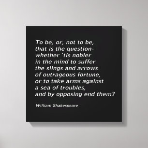 William Shakespeares `Hamlet` Canvastryck