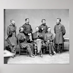 William Sherman och Hans Generals Poster
