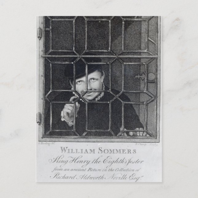 William Sommers, graverad av R. Clampa, 1794 Vykort (Framsida)
